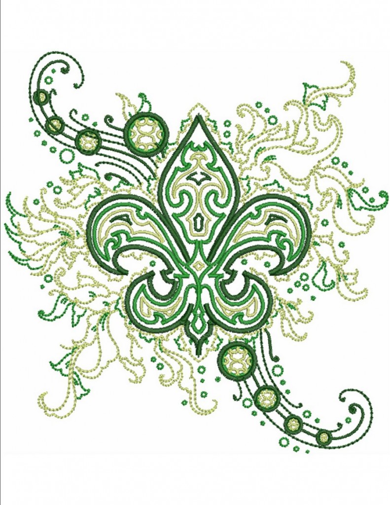 Fleur De Lis Fashion | Machine Embroidery Designs By Sew Swell