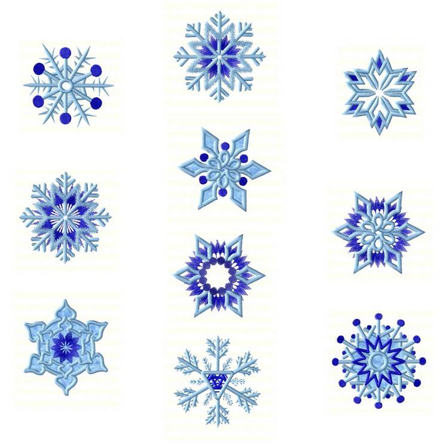 free snowflake embroidery download