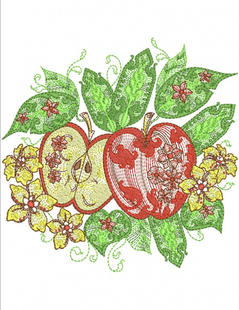 Fresh Fruit Medley | Machine Embroidery Designs By Sew Swell