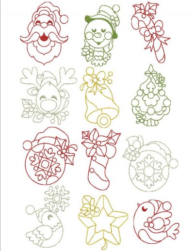 Christmas Cuties | Machine Embroidery Designs By Sew Swell