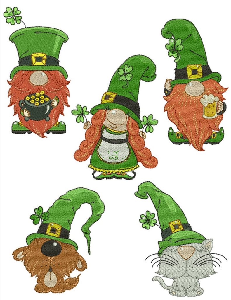 st patrick's day stuffed gnome