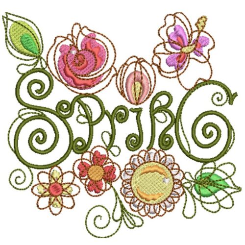 Spring Swirls Machine Embroidery Designs By Sew Swell