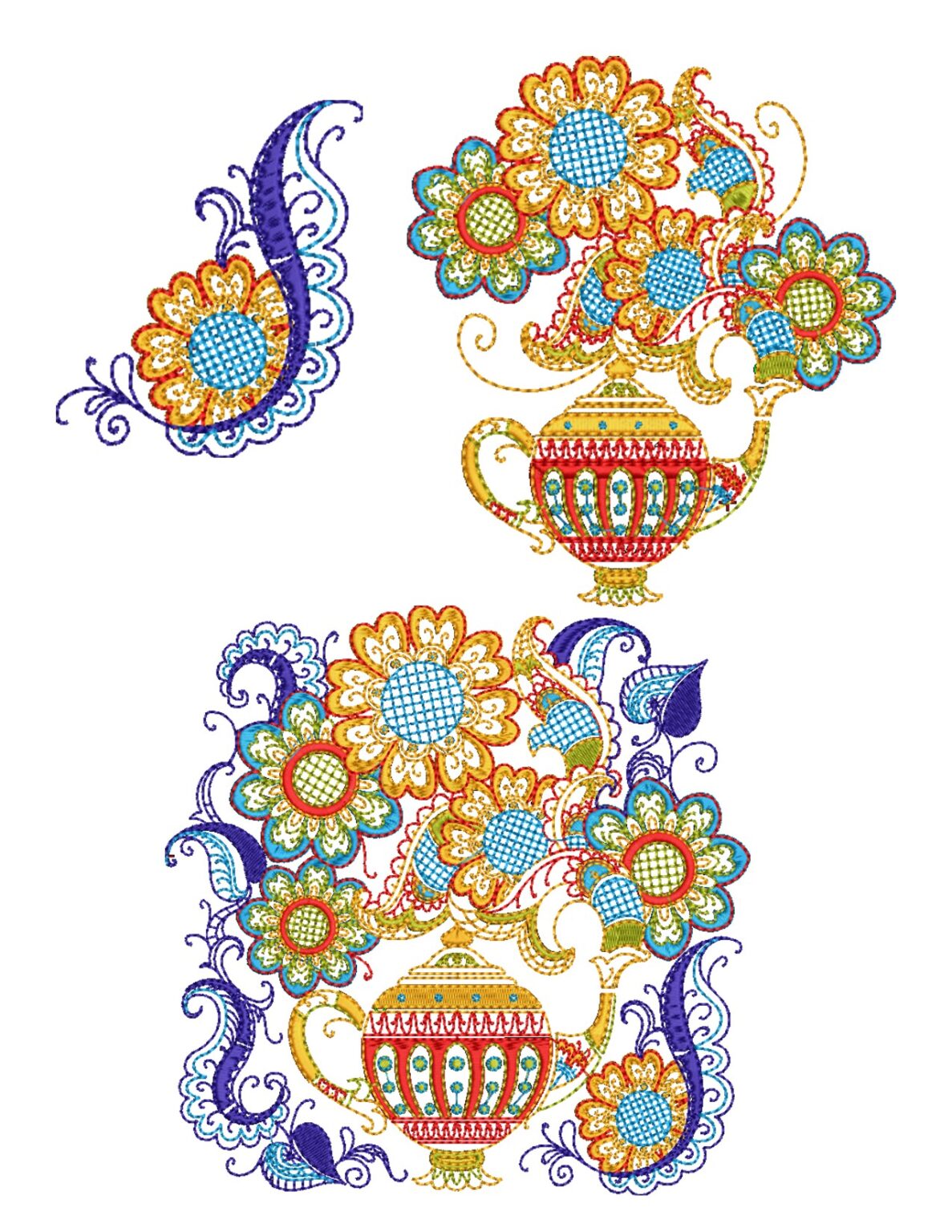 Tea Essence 001 Machine Embroidery Designs By Sew Swell