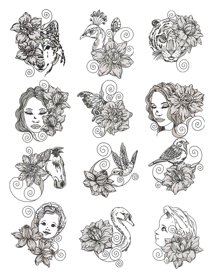 Jasmine Beauty | Machine Embroidery Designs By Sew Swell